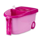 FLORA TRENDY TEKERLEKLİ ÇEKMELİ TEMİZLİK SETİ F369 - 3