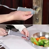 BUFFER® Isıya Dayanıklı Silikon Kauçuk Tencere,Kapı Tutma Kılıfı Kendinden Küçülen,Her Sapa Uyumlu Tava Kulp Yalıtımı 12-15 cm - 2