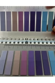 Hayal sepeti 10 Renkli Cetvelli Mor Ve Mavi Tonları Şeffaf Pet Indeks / Index Sticker / Postit - 2