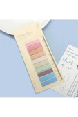 Hayal Sepeti 10 Renk Pastel Açık Tonlar Sticky Cetvelli Şeffaf Postit - 3