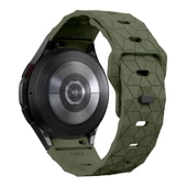 Galaxy Watch 4 5 6 Pro Redclick KRD-116 20mm Futbol Desenli Spor Tasarımlı Silikon Kordon thumbnail 3