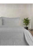 Merinos Modern Line 3 Parça Battaniye Seti Kemik Gri Renk Tek Ebat Beden - 1