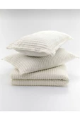 Merinos Modern Line 3 Parça Battaniye Seti Kemik - 1