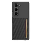 Galaxy Z Fold 6 Karbonfiber Arka Yüzey Redclick Kartlıklı Z-Kart Kıpta Sert Kapak thumbnail 2