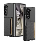 Galaxy Z Fold 6 Karbonfiber Arka Yüzey Redclick Kartlıklı Z-Kart Kıpta Sert Kapak thumbnail 1