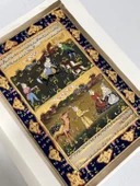 Soyluların İki Yüzü Adlı El Yapımı Minyatür Resim 31x21 cm thumbnail 3