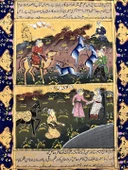 Çatışma ve Dinlenme Adlı El Yapımı Minyatür Resim 30x20,5 cm thumbnail 2