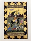 Soylu ve Gözcüleri Adlı El Yapımı Minyatür Resim 29,5x18,5 cm thumbnail 1