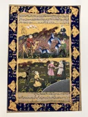 Çatışma ve Dinlenme Adlı El Yapımı Minyatür Resim 30x20,5 cm thumbnail 1