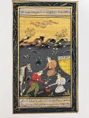 Yemek ve Hazırlıklar Adlı El Yapımı Minyatür Resim 20,5x12 cm thumbnail 1