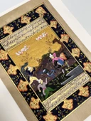 Soylu Avcılar ve Çaresiz Ceylanlar Adlı El Yapımı Minyatür Resim 27,5x18,5 cm thumbnail 3