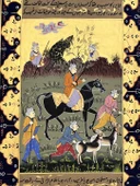 Soylu ve Gözcüleri Adlı El Yapımı Minyatür Resim 29,5x18,5 cm thumbnail 2