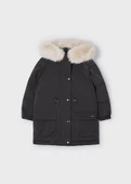 Mayoral Kız Çocuk Kürk Kapşonlu Parka Mont - 1