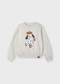 Mayoral Kız Çocuk İşlemeli Sweatshirt - 2