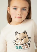Mayoral Kız Çocuk Kolları Büzgülü Sweatshirt - 3