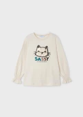 Mayoral Kız Çocuk Kolları Büzgülü Sweatshirt - 5