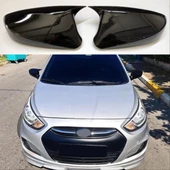 AUTOGP Hyundai era blue ayna kapağı yarasa pianoblack 2005+ - 1