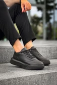 BA0354 Günlük  Bağcıklı Erkek Yüksek Siyah Taban Spor Ayakkabı thumbnail 5