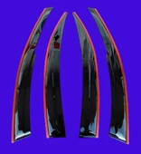 Dacia Sandero Çift Sıra Kırmızı Kromlu Cam Rüzgarlığı 2021 Ve Sonrası thumbnail 2