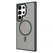 Galaxy S24 Ultra Kılıf Sert PC Arka Yüzey Wireless Şarj Özellikli Redclick Flet Magsafe Kapak thumbnail 4