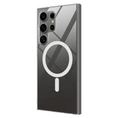 Galaxy S24 Ultra Kılıf Redclick Magsafe Şarj Özellikli Şeffaf Sararmayan Porto Kapak thumbnail 3