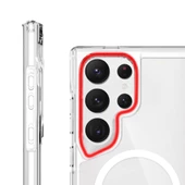 Galaxy S24 Ultra Kılıf Redclick Magsafe Şarj Özellikli Şeffaf T-Max Magsafe Kapak thumbnail 3