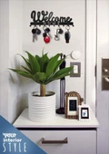 Metal Anahtar Askılığı Welcome Dekoratif Anahtarlık Desenli Dekoratif Metal Askılık, Anahtarlık, - 2
