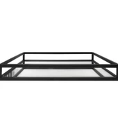 Dekoratif Milas Aynalı Metal Tepsi 30cm x 44cm - 4