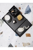 Söz Nişan Tepsi Dekoratif Metal Banyo Sunumluk - Banyo Tepsisi - Banyo Düzenleyici Sunumluk - 5