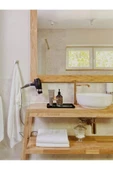 Söz Nişan Tepsi Dekoratif Metal Banyo Sunumluk - Banyo Tepsisi - Banyo Düzenleyici Sunumluk - 7