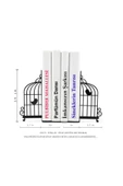 Kuş Kafesi Figürlü Dekoratif Metal Kitap Tutucu Kitap Desteği - 3