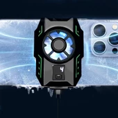 Sprange SRMC2 Radyatörlü Dijital Göstergeli Led Aydınlatmalı Telefon Soğutucu Fan - 3