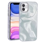 Apple iPhone 12 Kılıf Airbagli Parlak Taş Detay Tasarımlı Redclick Esila Kapak thumbnail 1