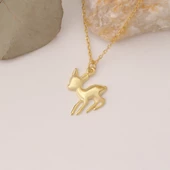 925 Ayar Gümüş Ceylan Figürü Kolye thumbnail 5