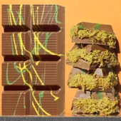 210 Gr. Polikarbon Tablet Çikolata Kalıbı - 0553 | Dubai Çikolata Kalıbı - 1