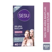Sesu Maxi Set Tüm Vücut & Yüz Bölgesi Sir Ağda Bantları Hassas Ciltler 40 Adet - 1