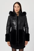 Veria Siyah Deri Mont - 2