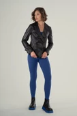 Gloria Siyah Deri Mont - 2