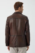 Sezar Kahverengi Deri Mont thumbnail 4