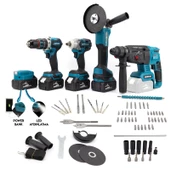 Dawreek Beşli Set MK350 (Power Bank Led 13mm Ç.Mandren+S.Sıkma+Ş.Spral+Ş.Hilti) - 1