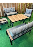 UFUK HOME Kavacık 2+2+1+1 + Masa Gri Renk Balkon, Bahçe Mobilyası - 2