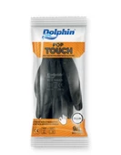 Dolphin Pop Touch Siyah Polyester Poliüretan Montaj İş Eldiveni (12 Adet) thumbnail 3