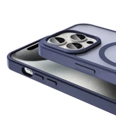 Apple iPhone 15 Pro Kılıf Magsafe Şarj Özellikli Mat Arka Yüzey Redclick Sio Kapak thumbnail 4