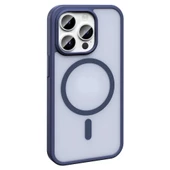 Apple iPhone 14 Pro Max Kılıf Magsafe Şarj Özellikli Mat Arka Yüzey Redclick Sio Kapak - 4