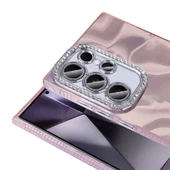 Galaxy S23 Ultra Kılıf Airbagli Parlak Taş Detay Tasarımlı Redclick Esila Kapak thumbnail 4