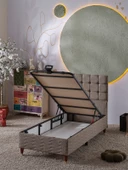 Beehanem 120X200 BENGÜ (BAZA+BAŞLIK+YATAK) 3LÜ SET - 3