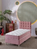 Beehanem Bengü 90x190 Tek Kişilik (Baza+Başlık+Yatak) 3 Lü Set (Jeryy Antrasit) - 5
