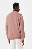 Koton Slogan Baskılı Sweatshirt Fermuarlı Yaka Pamuklu - 7