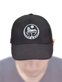 Çeçen Borz Logo Baskılı Siyah Şapka - 3