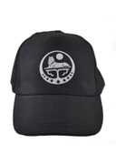 Çeçen Borz Logo Baskılı Siyah Şapka - 1